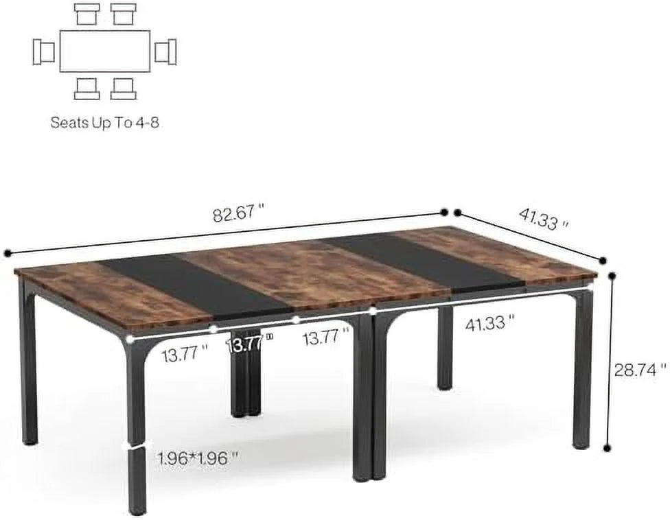 Computer Desk with Brown and Black Splice Board V3785