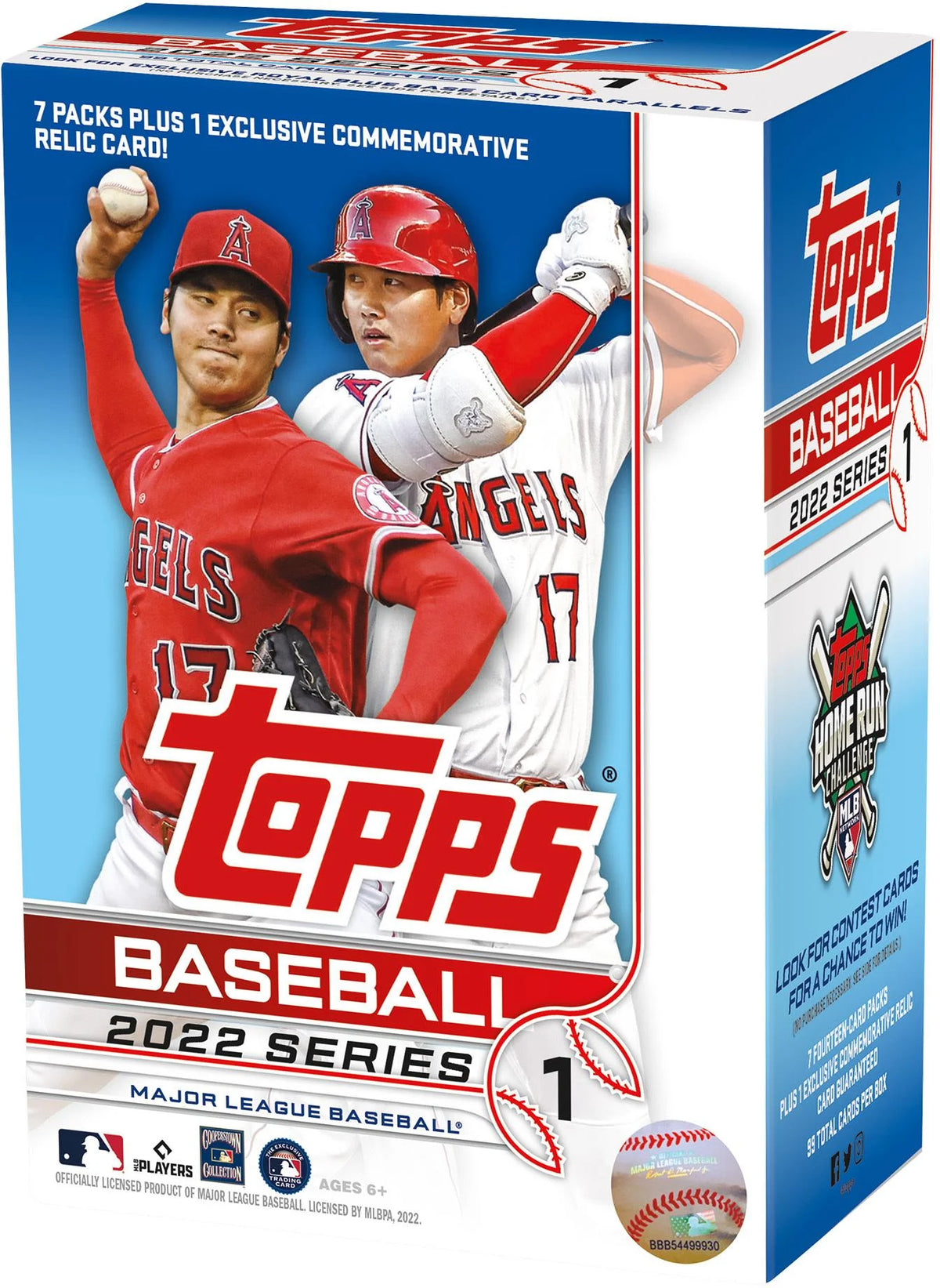 2022 Topps Baseball Series 1 7 Pack Retail Box M808