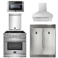 30 Inch Gas Range, Wall Mount Range Hood, Refrigerator, Microwave Drawer, Dishwasher N242247