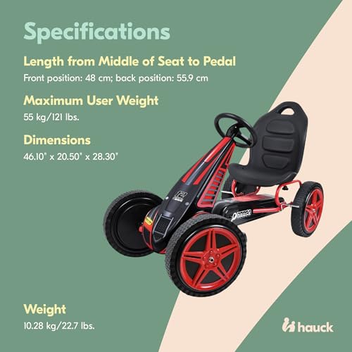 Pedal Go Kart with Adjustable Bucket Seat V722