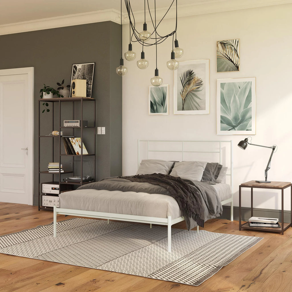 King Size Metal Bed with Under Bed Storage S457017