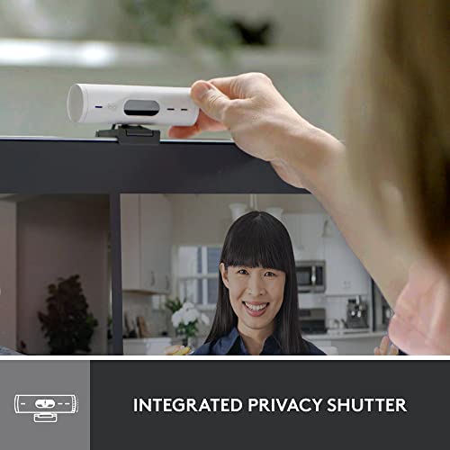 Full HD Webcam with Auto Light Correction, Privacy Cover, USB-C Cable - Rose P7117