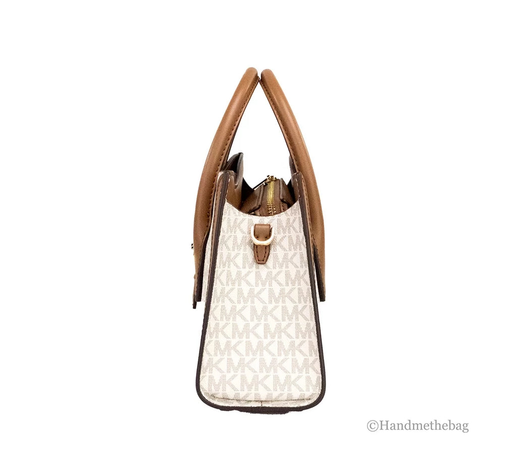 Vanilla PVC Satchel Crossbody Bag P799