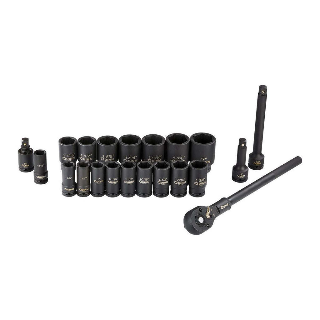 3/4 in. Drive SAE Ratchet and Deep Impact Socket Set, 21-Piece S91269