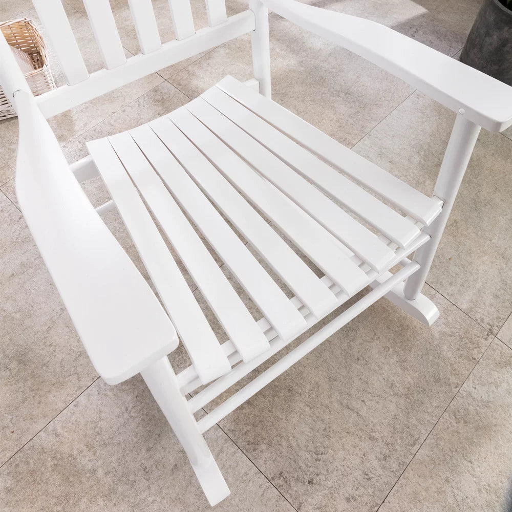 White Wood Rocking Chair E57574