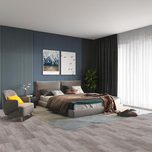Peel and Stick Floor Tile, 54 Sq.Ft Self Adhesive Vinyl Flooring Plank X140