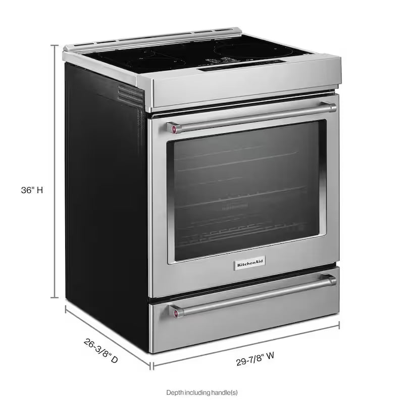 30-Inch 4-Element Induction Slide-In Convection Range with Air Fry J36863