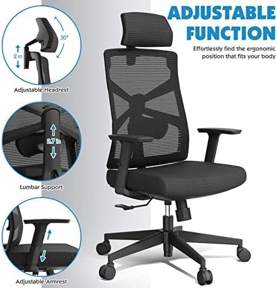 Ergonomic Mesh Office Chair with Lumbar Support W39612