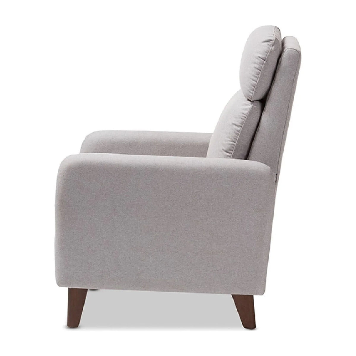 Light Grey Fabric Upholstered Lounge Chair H430