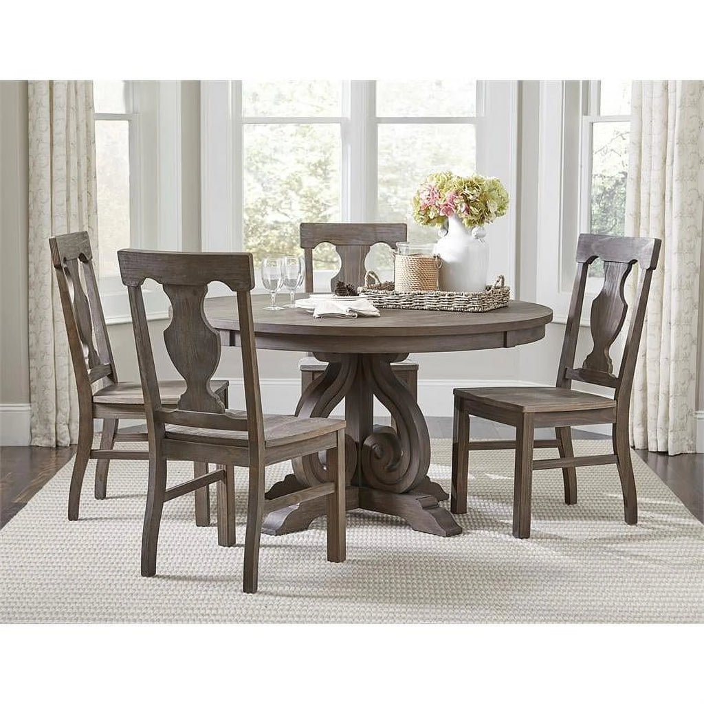 Wood Round Dining Table A286