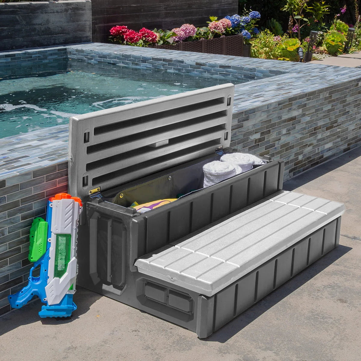 36 Spa Step Hot Tub and Spa 2-Step Storage Compartment J439579