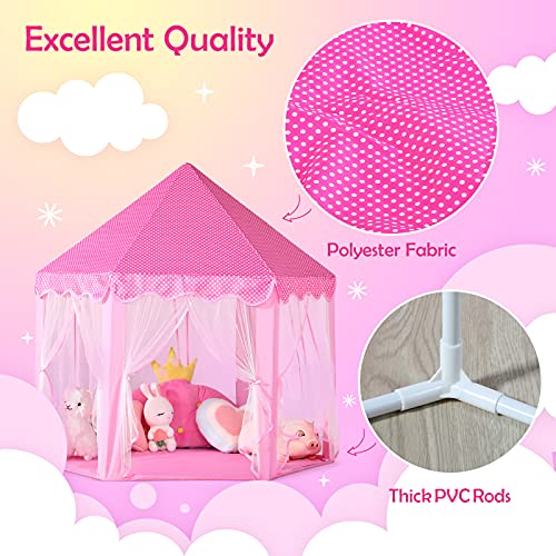 Princess Castle Play Tent Pink X2790