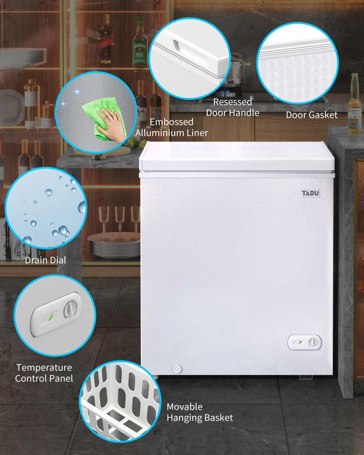 5.0 Cu ft Chest Freezer with Removable Basket S18704