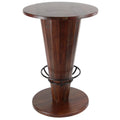 28" x 40" Brown Wood Bar Height Dining Table with Foot Rest B10129