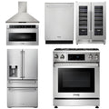 30 Propane Gas Range, Range Hood, Microwave, Refrigerator, Dishwasher, Wine Cooler M1620