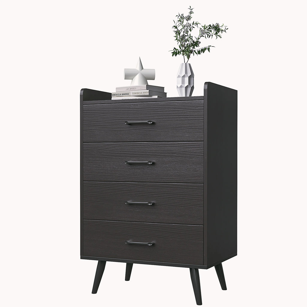 White 4 Drawer Wood Dresser K173206