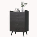 White 4 Drawer Wood Dresser K173206