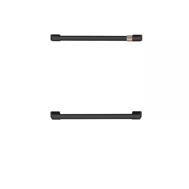 Flat Black Double Drawer Dishwasher Handle Kit X2928