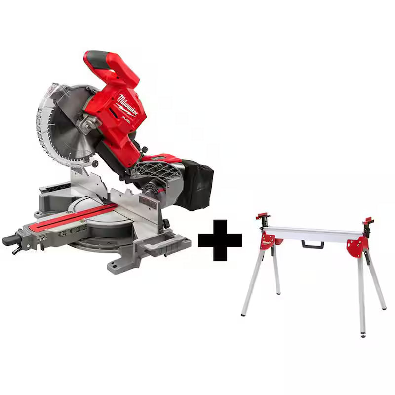 18V Brushless Cordless 10 in. Dual Bevel Sliding Compound Miter Saw with Stand O306510