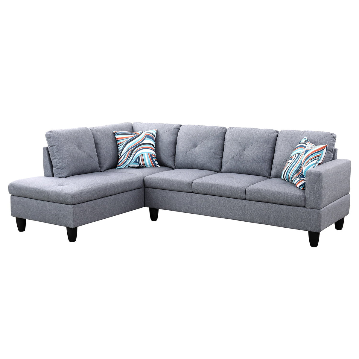 Linen L-Shape Sectional Sofa H930