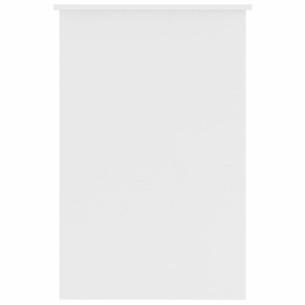 White Engineered Wood Computer Desk with Storage Drawer U979
