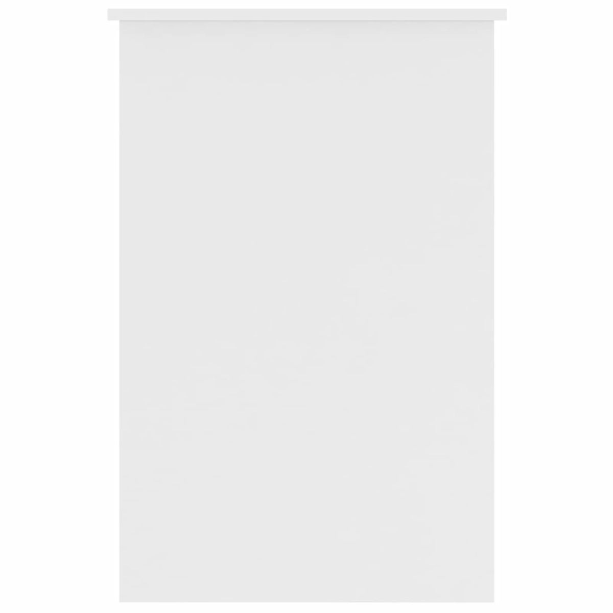 White Engineered Wood Computer Desk with Storage Drawer U979