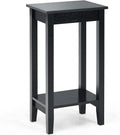2-Tier End Table with Shelf and Wooden Legs I599463