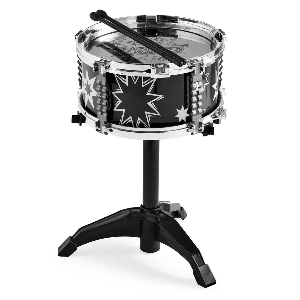 11-Piece Kids Drum Set with Stool and Drumsticks S57833