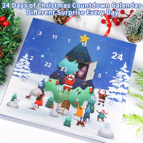 24 Pcs Squishies Fidget Advent Calendar V347171