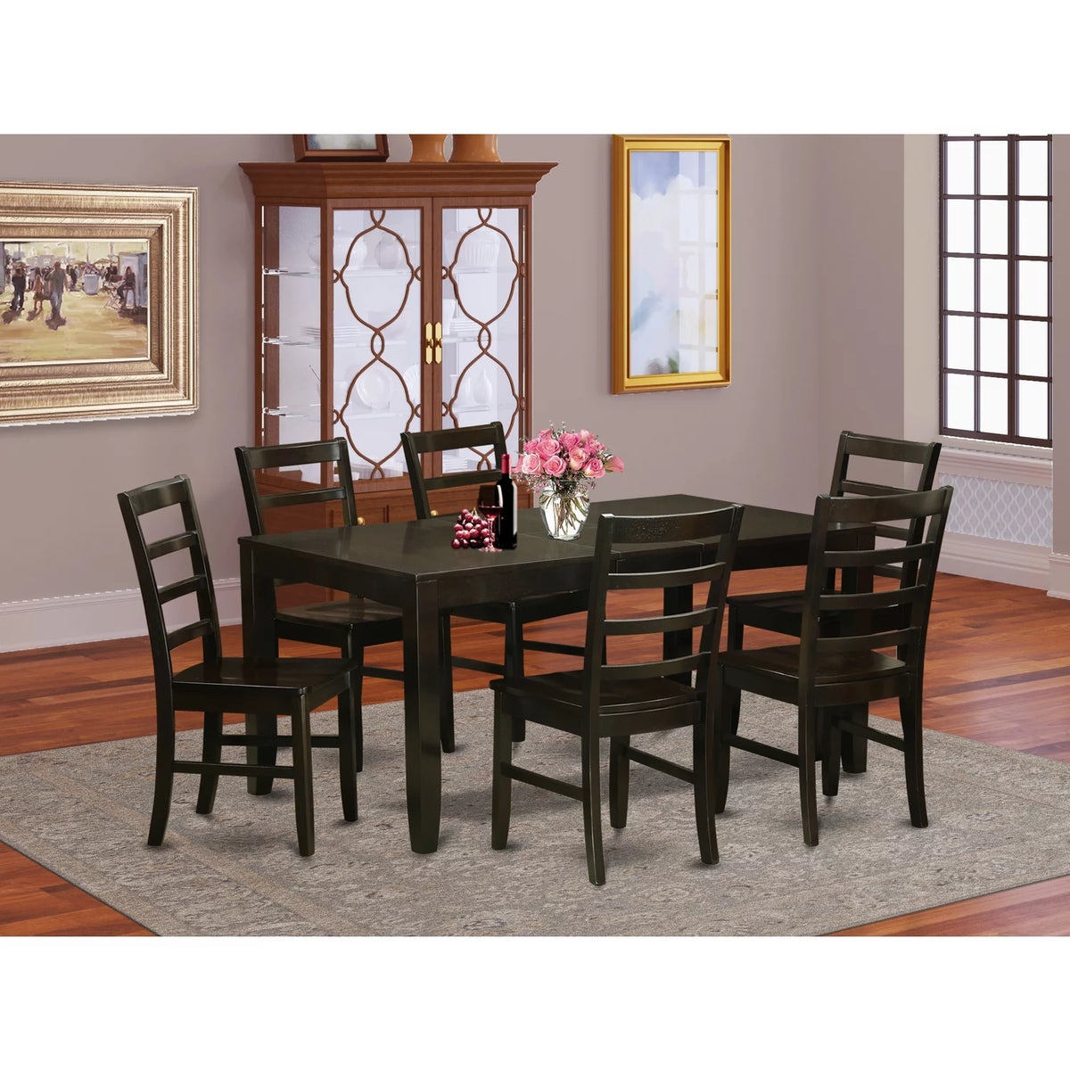 7 Piece Cappuccino Dining Set D811990