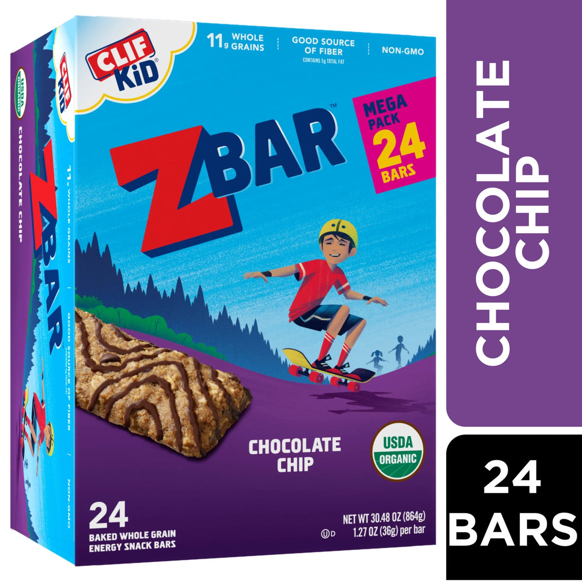 Chocolate Chip Soft Baked Whole Grain Snack Bars 1.27 oz 24 Pack K929