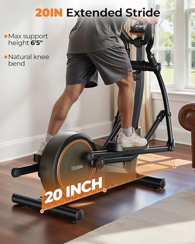 Elliptical Exercise Machine 20IN Stride 16 Resistance Levels C65350