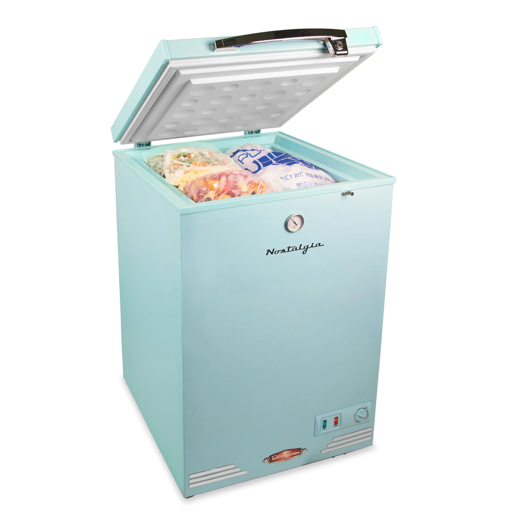 Retro 3.5 Cu.Ft. Refrigerator & Chest Freezer L7712