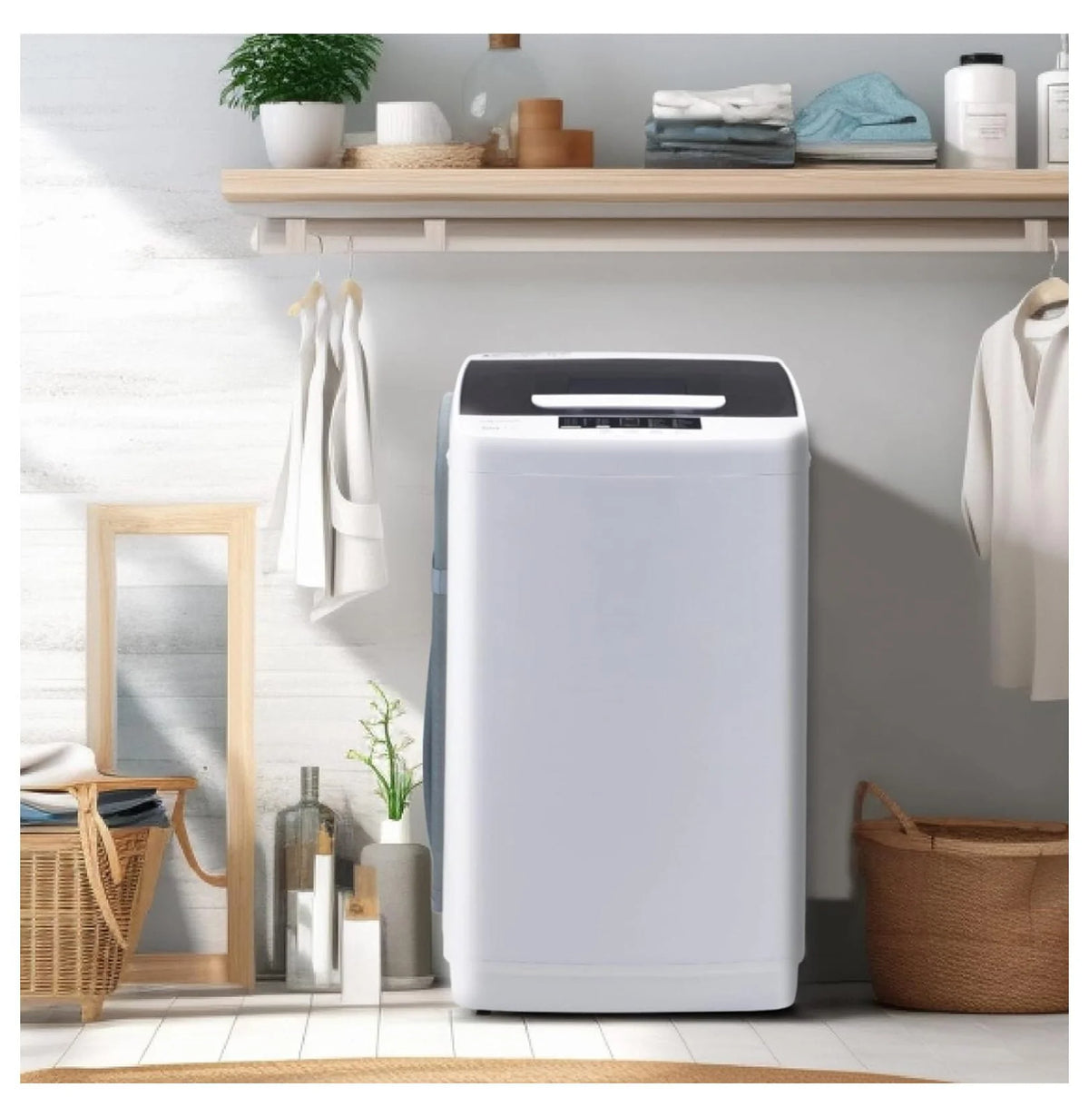 1.34 Cu.Ft Full Automatic Washer and Dryer Combo with Drain Pump M92936