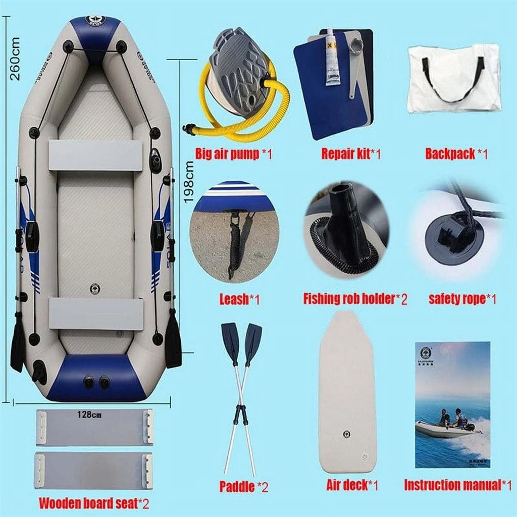 3 Person PVC Inflatable Boat Set D980817