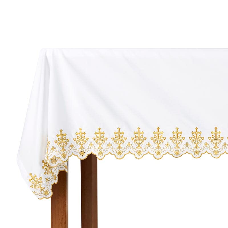 Ornate Cross Altar Frontal (Gold) M7981