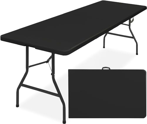Black 4ft Plastic Folding Table O113196