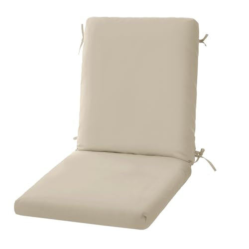 High Back Outdoor Chair Cushions 44''x20'' Waterproof Burgundy Z689