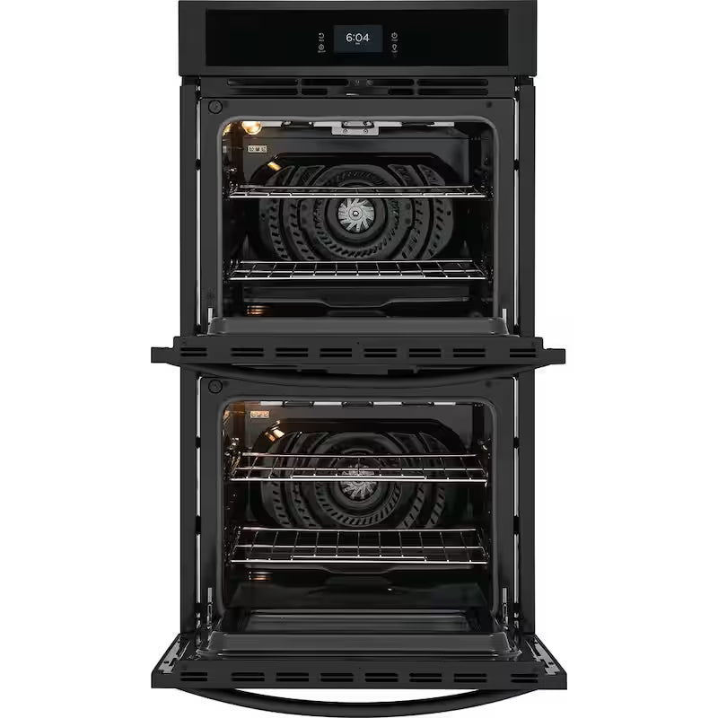 27 in. Double Electric Built-In Wall Oven with Convection in Black H265808