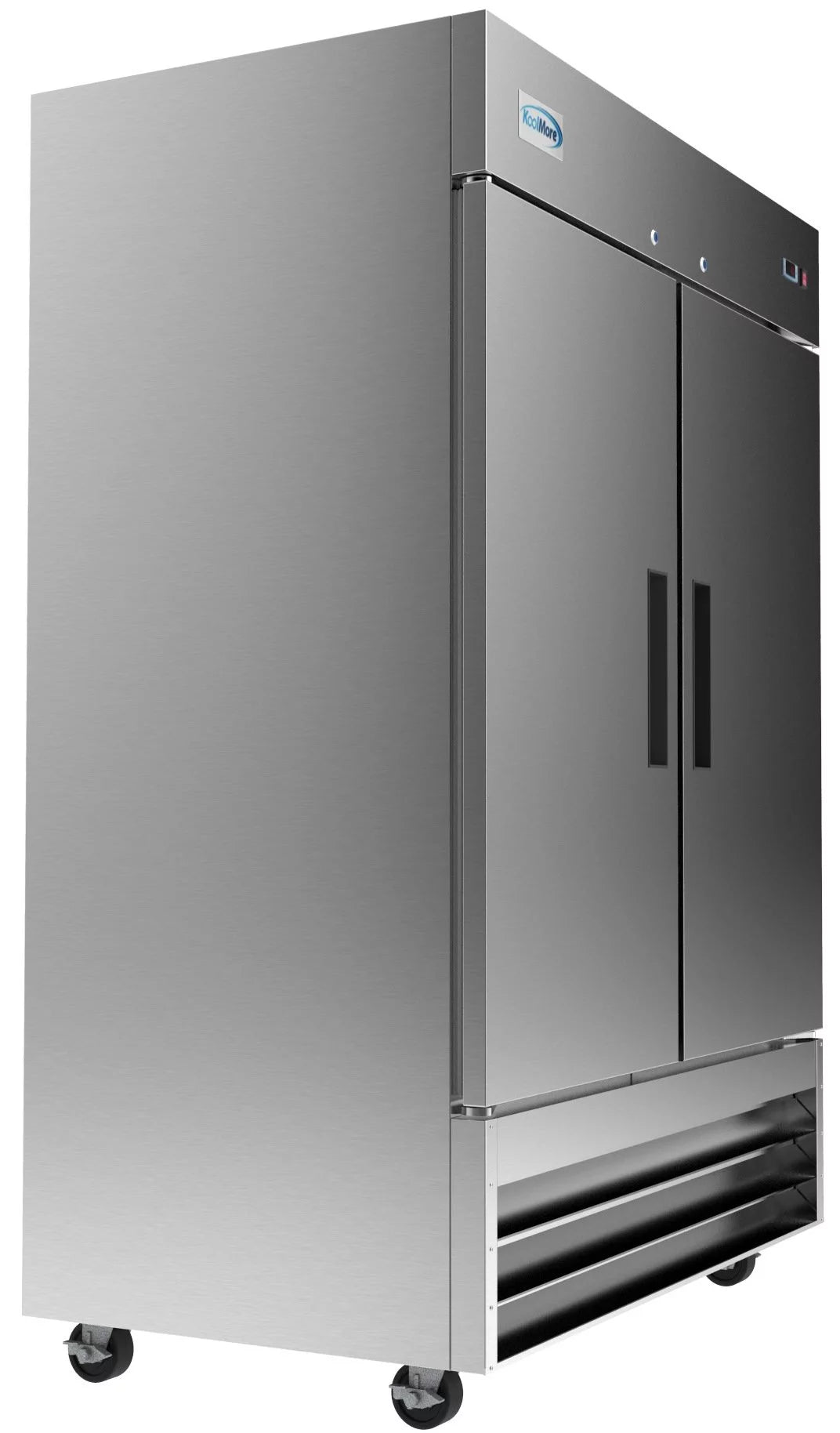 54 in Two Door Stainless Steel Reach-in Refrigerator Cooler 47 Cu. ft. T122