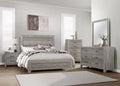 4pc California King Size Bedroom Set with Nightstand Dresser Mirror D364
