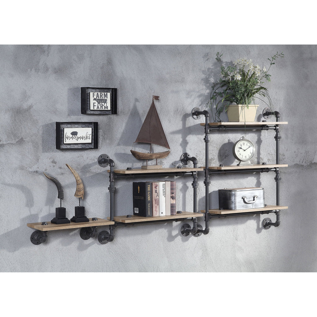 Wooden Wall Rack with 1 Shelf I711719