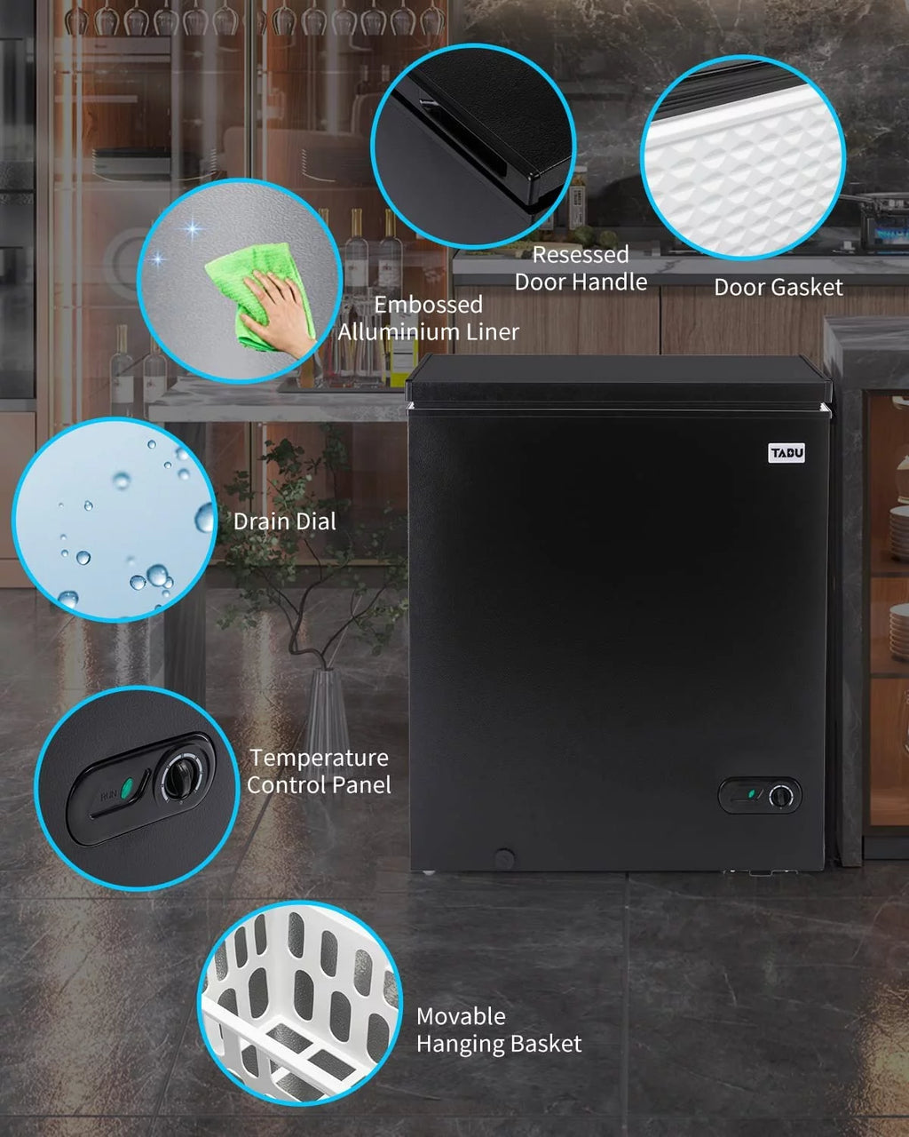 5.0 Cu ft Chest Freezer with Removable Basket S18704