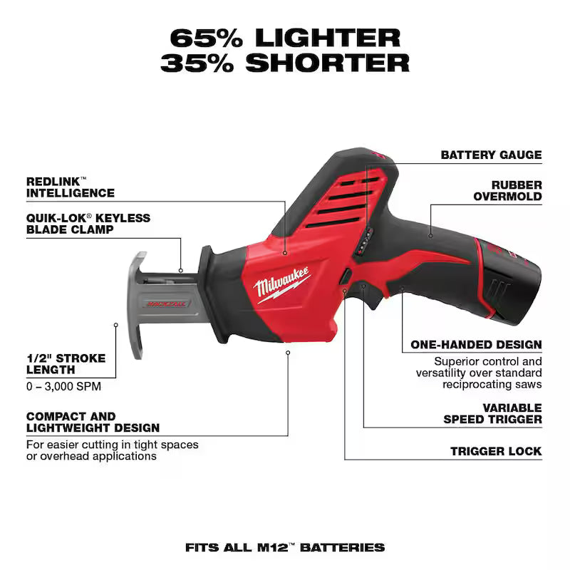 12V Lithium-Ion Cordless Drill Driver/Impact Driver Combo Kit with Reciprocating Saw X542