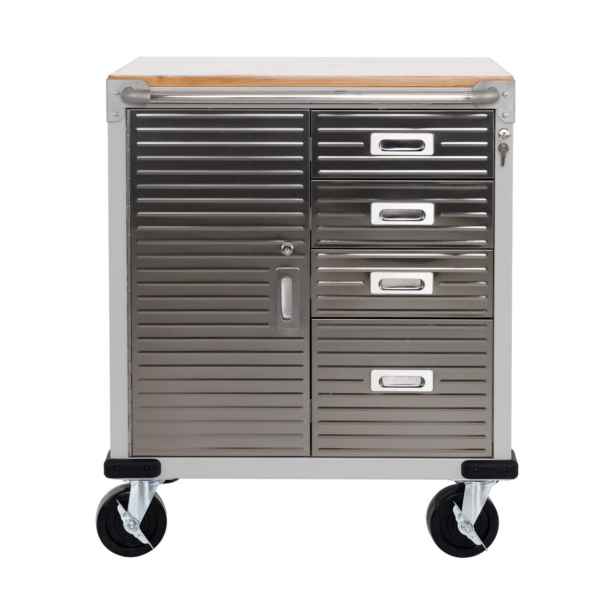 4 Drawer Rolling Storage Cabinet with Key Lock K758