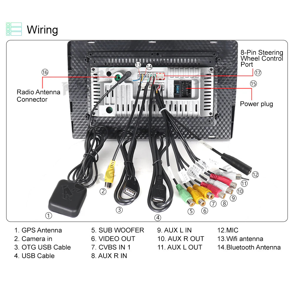 Android 11 GPS Car Stereo Radio IPS B8209