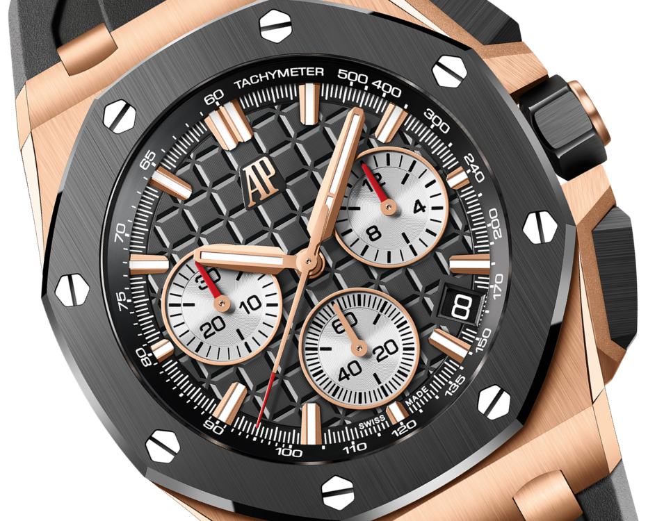 Pink Gold Black Dial Chronograph 43mm Z376855