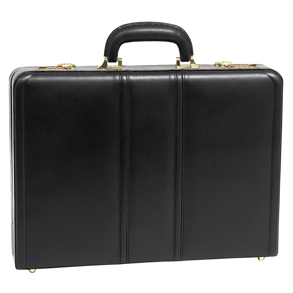 Black Leather Attache T906