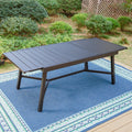Black Expandable Metal Dining Table J966