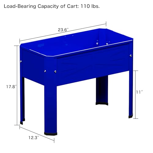 Raised Metal Garden Bed with Tall Legs Y265